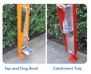 BF200 Optional Extras for Outdoor Bottle Refill Station